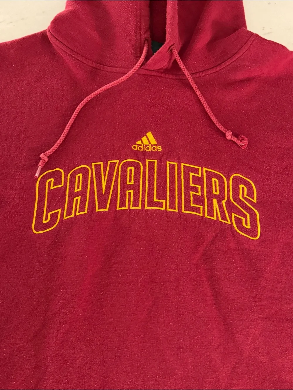 Cleveland Cavaliers Hoodie Mens XL Red Adidas Pullover NBA